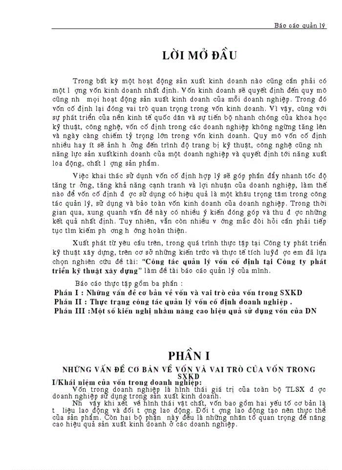 image for page Công tác quản lý vốn cố định tại Công ty phát triển kỹ thuật xây dựng