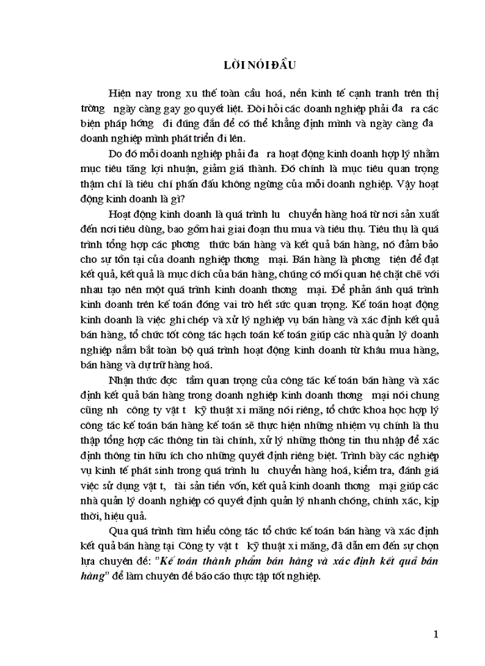 image for page Kế toán thành phẩm bán hàng và xác định kết quả bán hàng