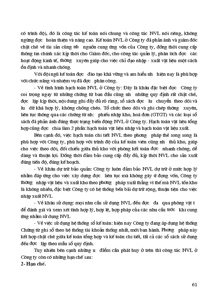 image for page Lý luận chung về công tác kế toán nguyên vật liệu (NVL) - Công cụ dụng cụ trong các doanh nghiệp