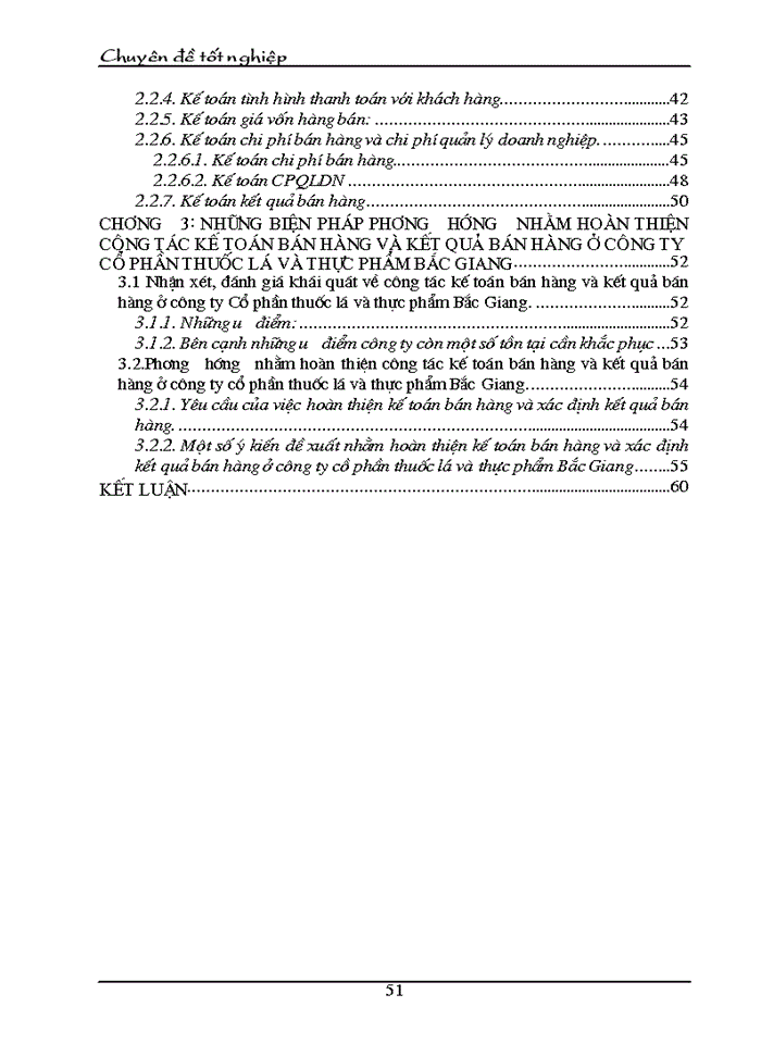 image for page Tổ chức kế toán bán hàng và xác định kết quả bán hàng ở công ty cổ phần thuốc lá và chế biến thực phẩm Bắc Giang