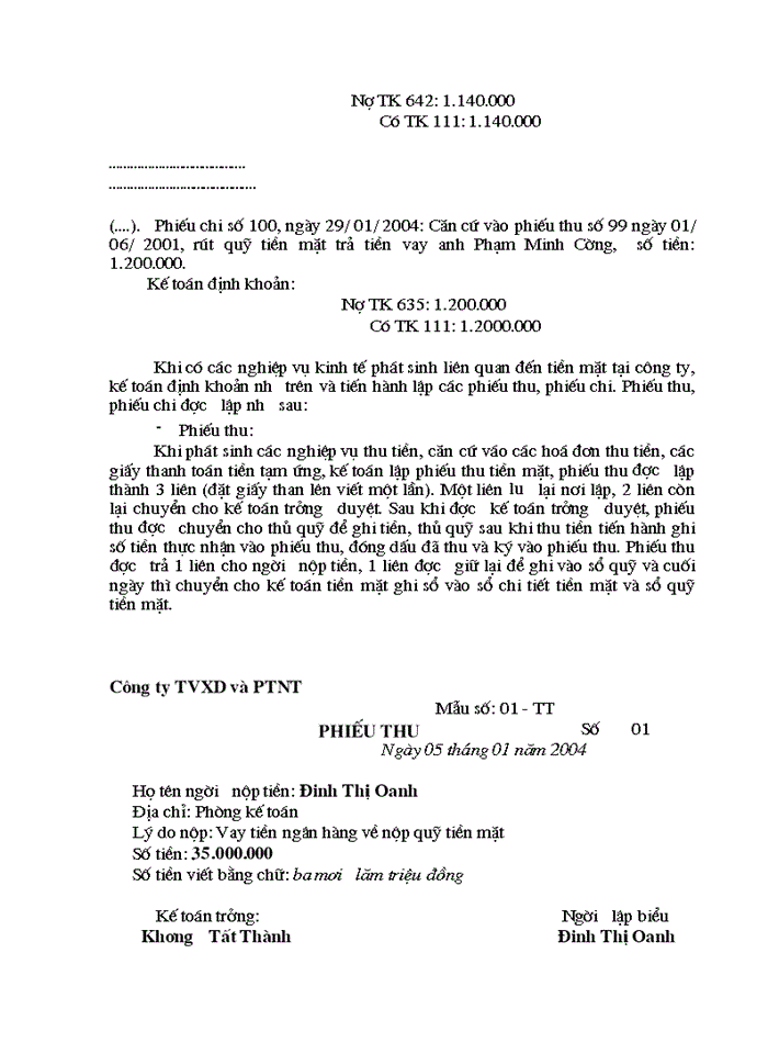 image for page công tác kế toán Vốn bằng tiền ở Công ty Tư Vấn Xây Dựng và Phát Triển Nông Thôn