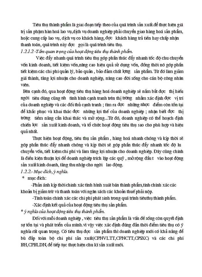 image for page Tổ chức hạch toán thành phẩm, tiêu thụ thành phẩm ở công ty rau quả việt nam