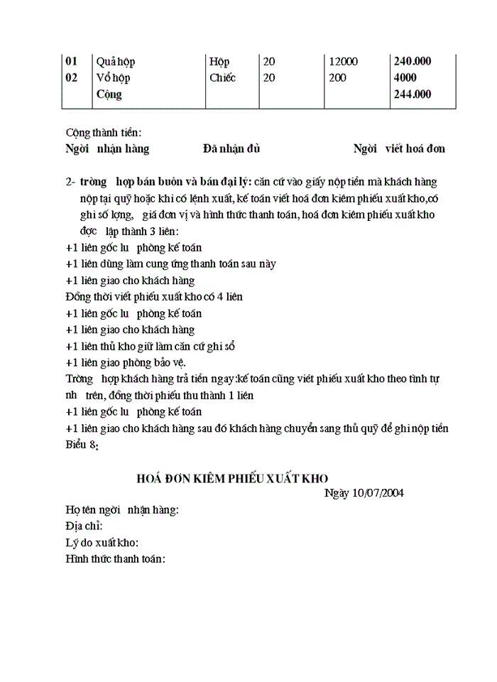 image for page Tổ chức hạch toán thành phẩm, tiêu thụ thành phẩm ở công ty rau quả việt nam