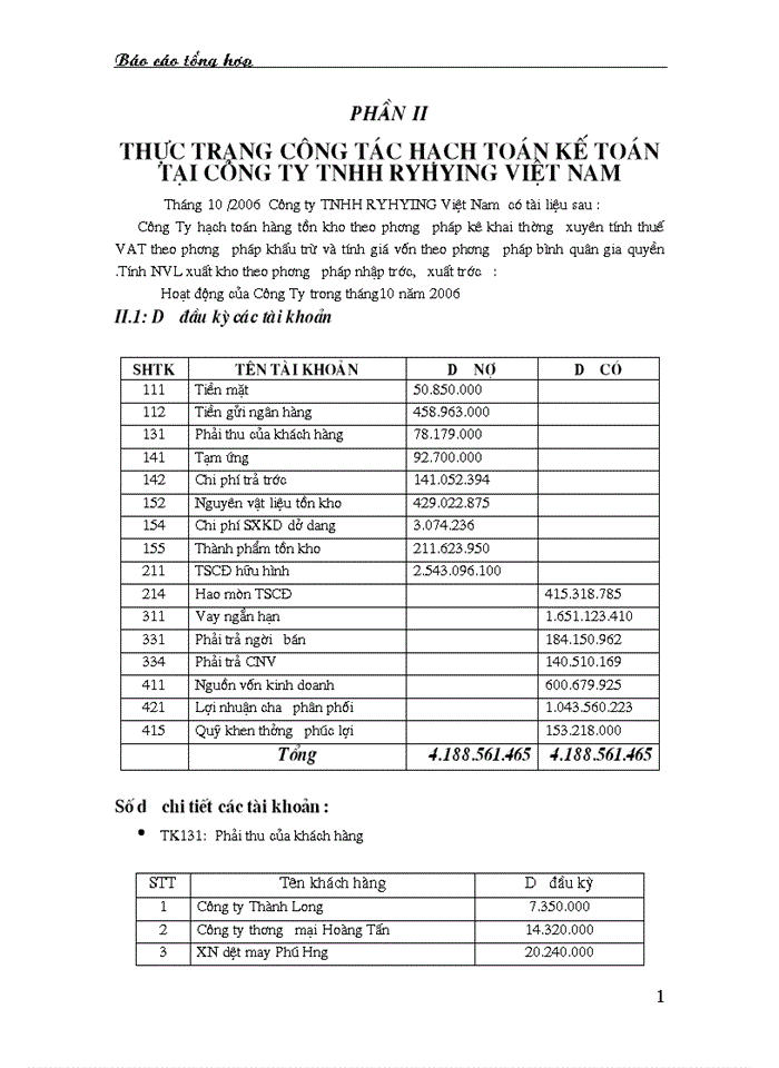 image for page Thực trạng công tác hạch toán kế toán tại công ty TNHH RYHYING VIỆT NAM