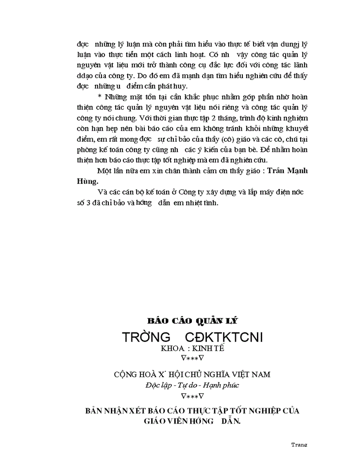 image for page Thực trạng công tác quản lý nguyên vật liệu