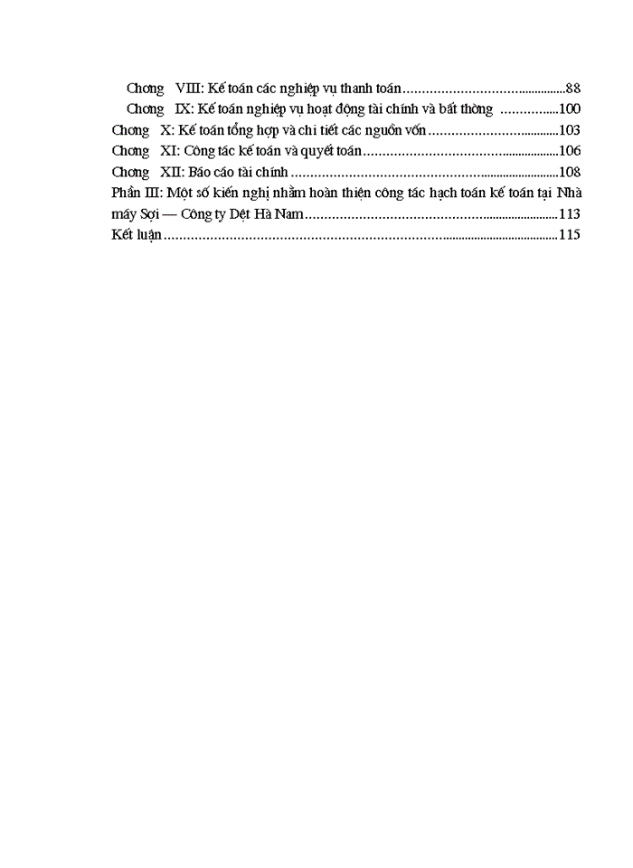 image for page Công tác kế toán của Nhà máy – Công ty Dệt Hà Nam