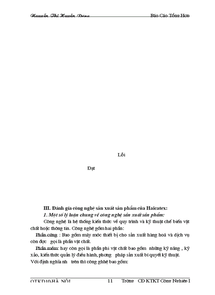 image for page Thực trạng công tác hoạch định chiến lược và kế hoạch phát triển của công ty dệt vải công nghiệp Hà Nội