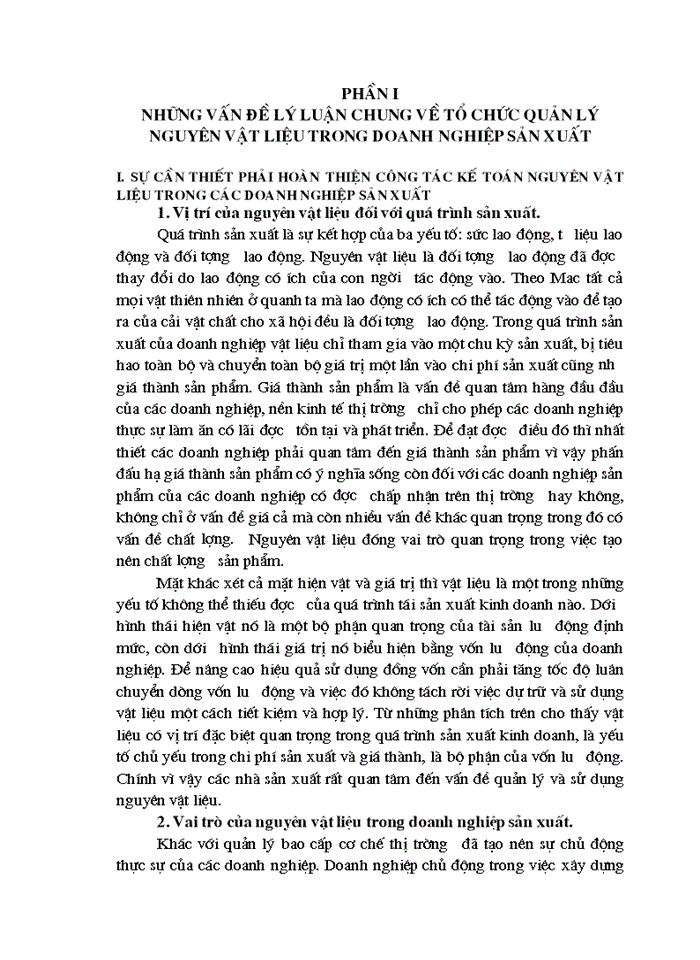 image for page Tổ chức kế toán nguyên vật liệu và phân tích tình hình quản lý sử dụng nguyên vật liệu tại Xí nghiệp may Minh Hà