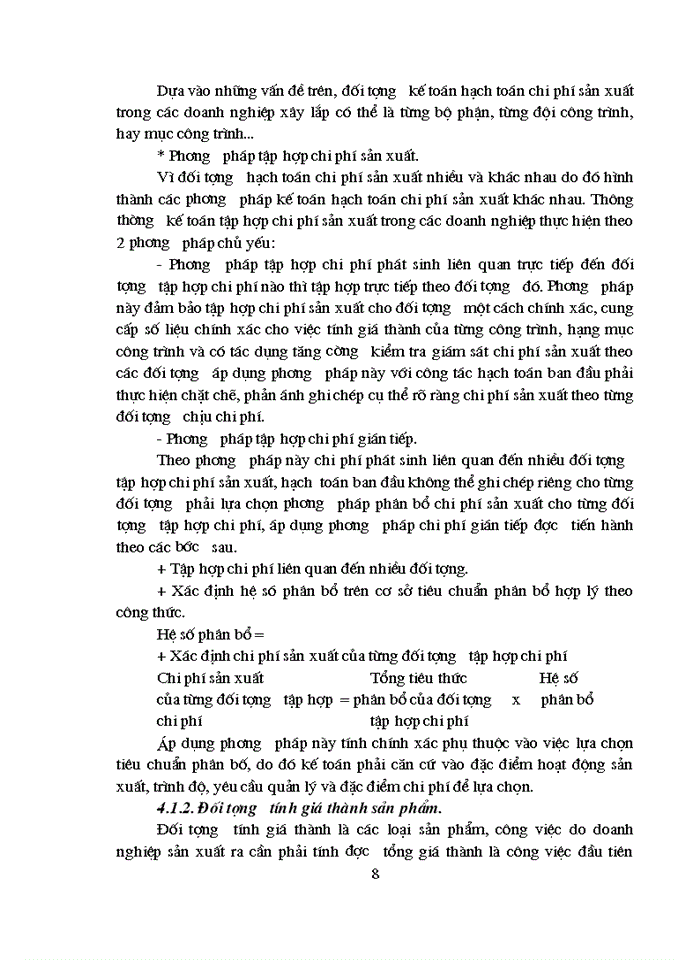 image for page Những vấn đề chung về kế toán chi phí sản xuất và tính giá thành sản phẩm  và tính giá thành sản phẩm xây lắp