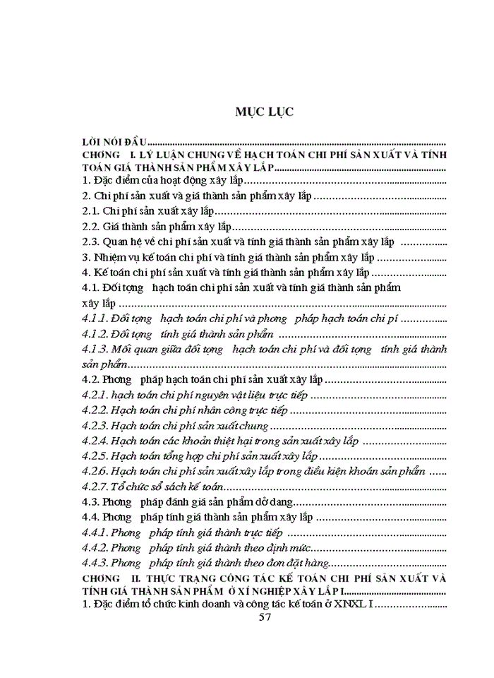 image for page Những vấn đề chung về kế toán chi phí sản xuất và tính giá thành sản phẩm  và tính giá thành sản phẩm xây lắp