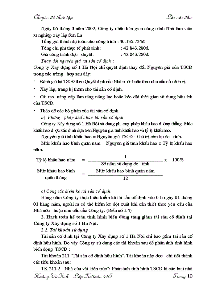 image for page Phương hướng hoàn thiện hạch toán tài sản cố định với việc nâng cao hiệu quả quản lý và sử dụng tài sản cố định tại Công ty Xây dựng số 1 Hà Nội