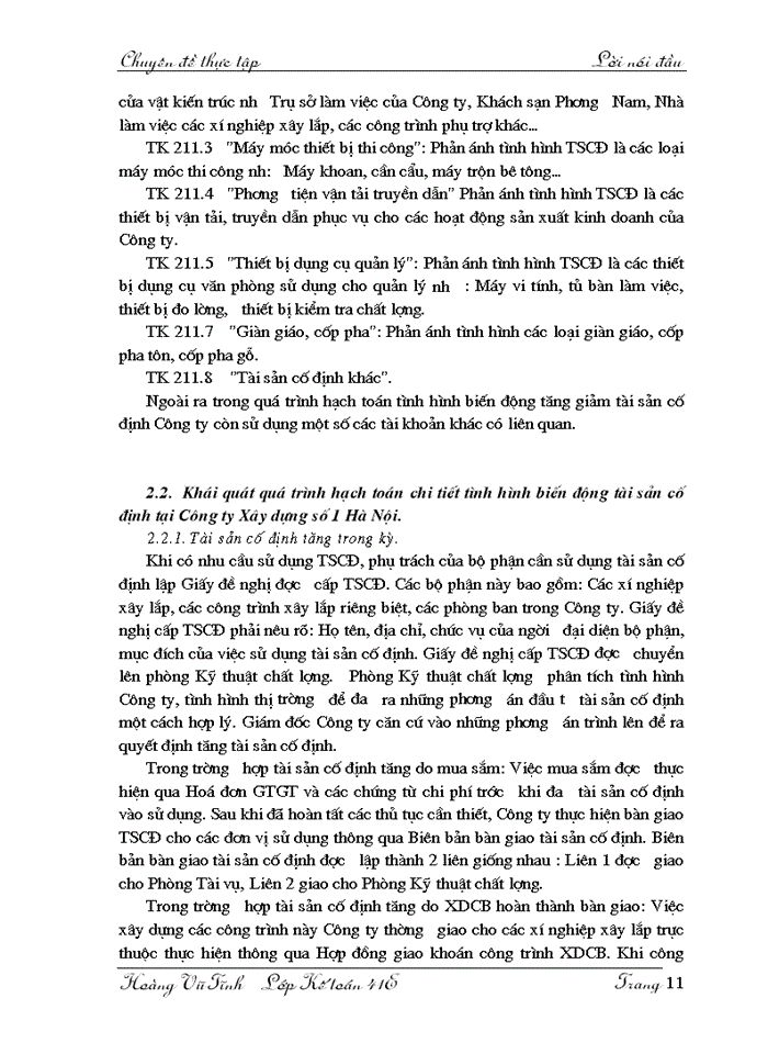 image for page Phương hướng hoàn thiện hạch toán tài sản cố định với việc nâng cao hiệu quả quản lý và sử dụng tài sản cố định tại Công ty Xây dựng số 1 Hà Nội