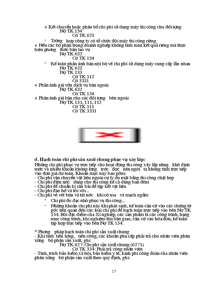 image for page Tổ chức kế toán chi phí sản xuất và tính giá thành sản phẩm ở Xí nghiệp bảo trì và xây lắp cơ điện