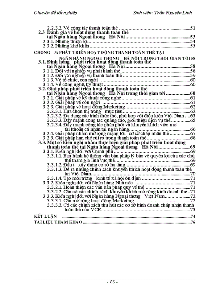 image for page Phát triển hoạt động thanh toán thẻ tại Ngân hàng Ngoại thương Hà Nội