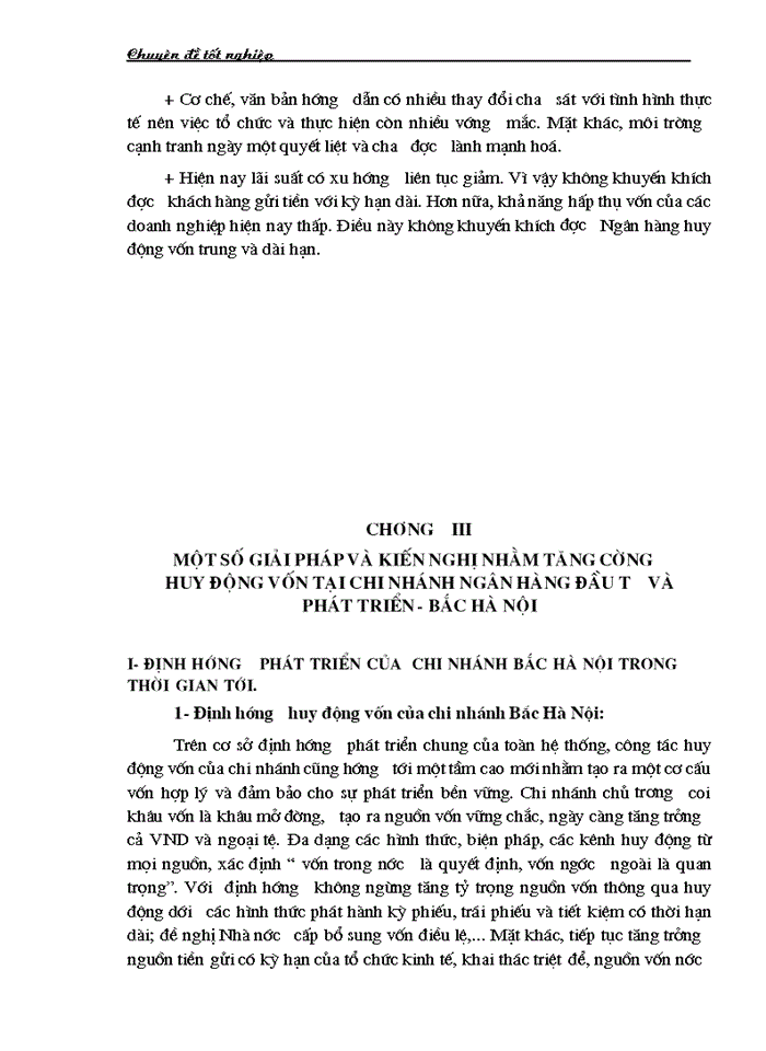 image for page Một số giải pháp nhằm tăng cường huy động vốn tại chi nhánh Ngân hàng Đầu tư và Phát triển Việt Nam - Bắc Hà Nội