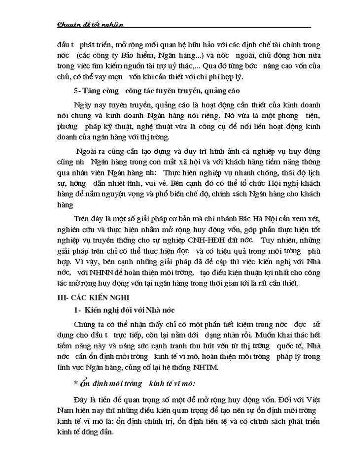 image for page Một số giải pháp nhằm tăng cường huy động vốn tại chi nhánh Ngân hàng Đầu tư và Phát triển Việt Nam - Bắc Hà Nội