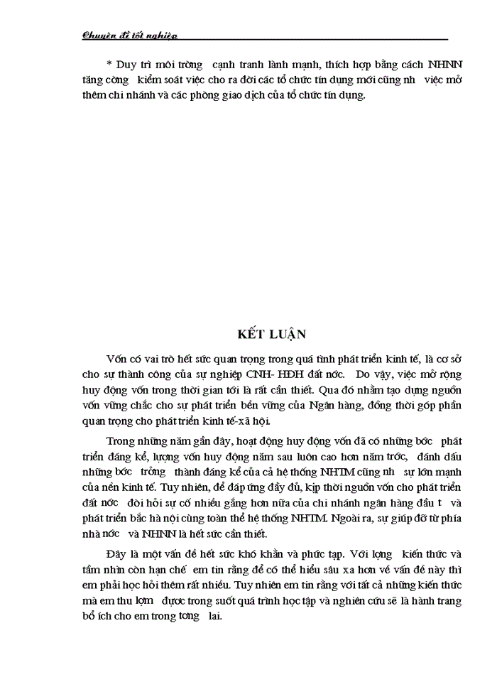 image for page Một số giải pháp nhằm tăng cường huy động vốn tại chi nhánh Ngân hàng Đầu tư và Phát triển Việt Nam - Bắc Hà Nội