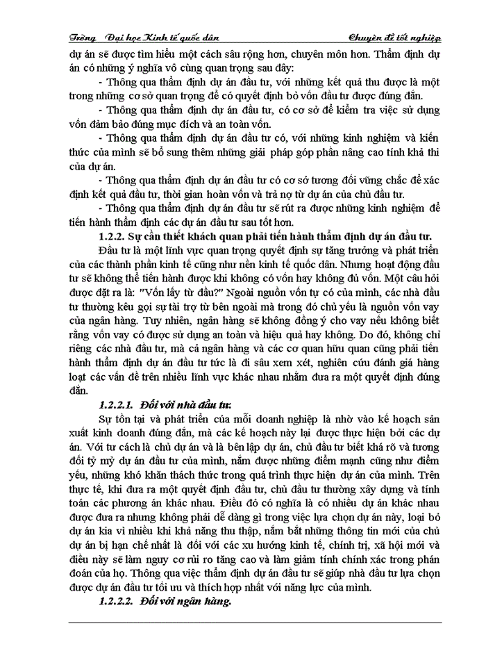 image for page Lý luận chung về thẩm định tài chính dự án đầu tư tại các ngân hàng thương mại