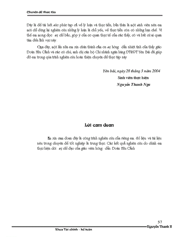 image for page Đánh giá rủi ro trước khi cho vay ĐTPT tại Chi nhánh ngân hàng ĐT&PT Yên Bái