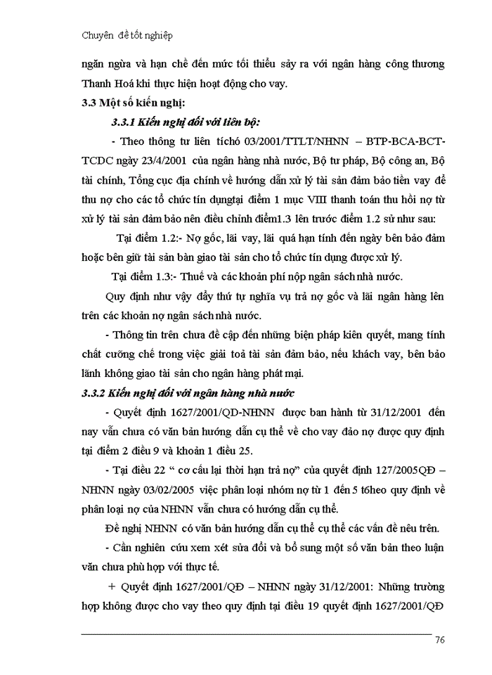 image for page Giải pháp hạn chế rủi ro trong hoạt động cho vay của ngân hàng công thương thanh hoá