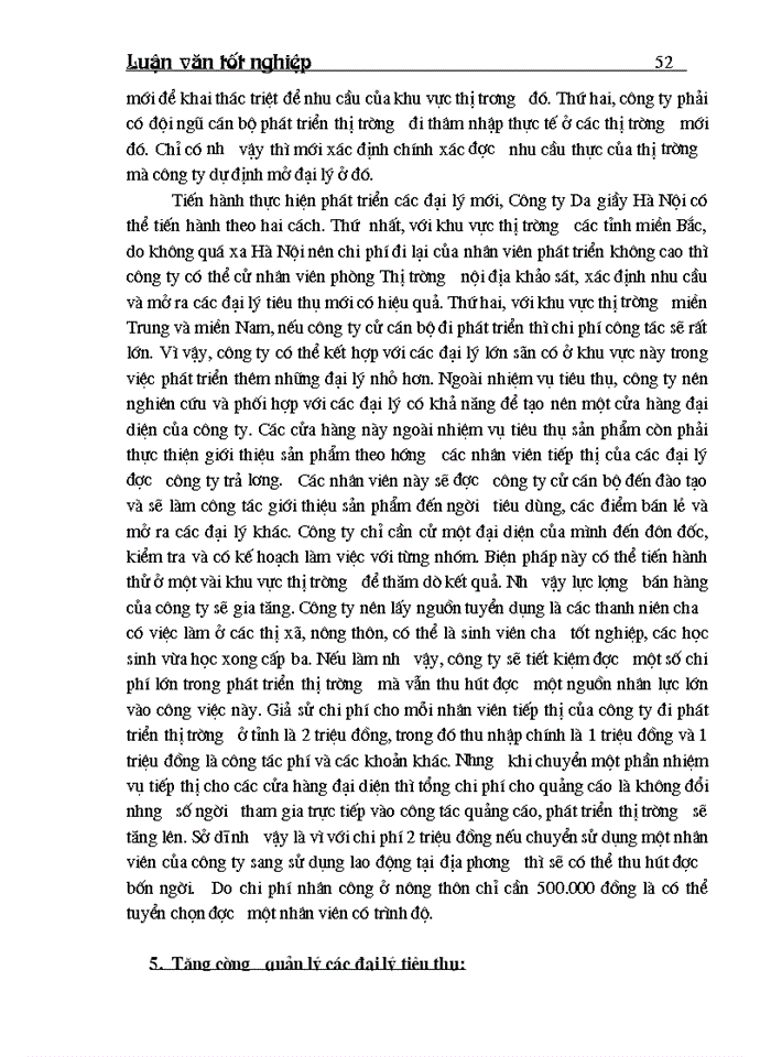 image for page Thực trạng tổ chức tiêu thụ đại lý