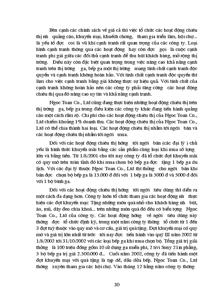 image for page ''Giải pháp nâng cao khả năng cạnh tranh trong lĩnh vực kinh doanh Gaz và Bếp ga ở Công ty TNHH Thương mại và Dịch vụ Ngọc Toản