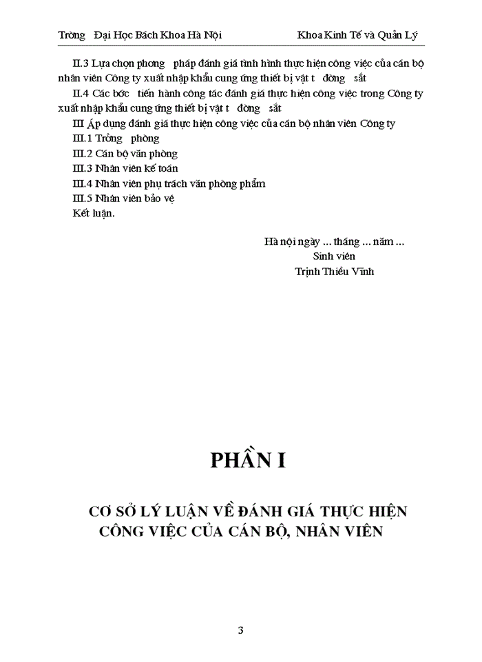 image for page Nghiên cứu và xây dựng chỉ tiêu đánh giá thực hiện công việc cho một số vị trí điển hình của cán bộ nhân viên ở Công ty xuất nhập khẩu cung ứng thiết bị vật tư đường sắt