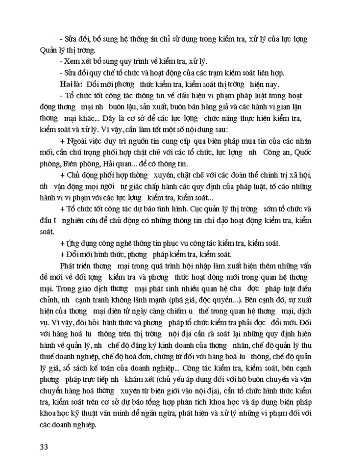 image for page Quản lý nhà nước bằng pháp luật đối với thị trường và thực hiện chức năng kiểm tra, kiểm soát thị trường