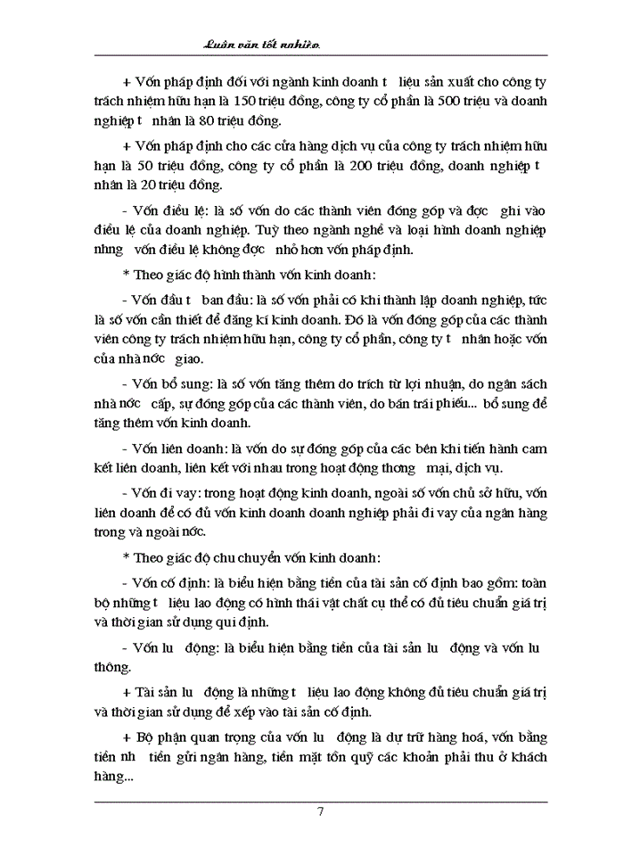 image for page Những vấn đề lý luận cơ bản về vốn kinh doanh và hiệu quả sử dụng vốn kinh doanh của doanh nghiệp thương mại