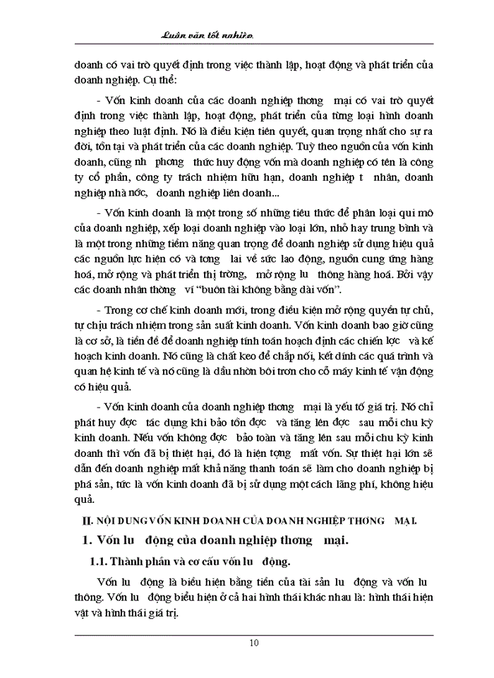image for page Những vấn đề lý luận cơ bản về vốn kinh doanh và hiệu quả sử dụng vốn kinh doanh của doanh nghiệp thương mại