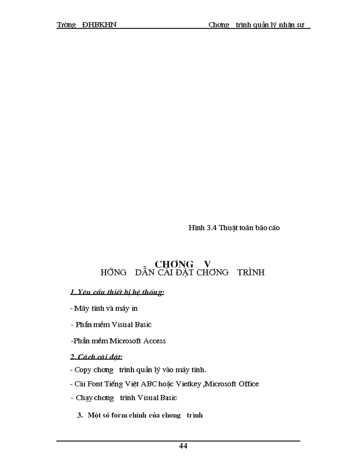 image for page Xây dựng chương trình quản lý  nhân sự  dựa trên ngôn ngữ VISUAL BASIC