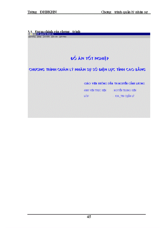 image for page Xây dựng chương trình quản lý  nhân sự  dựa trên ngôn ngữ VISUAL BASIC