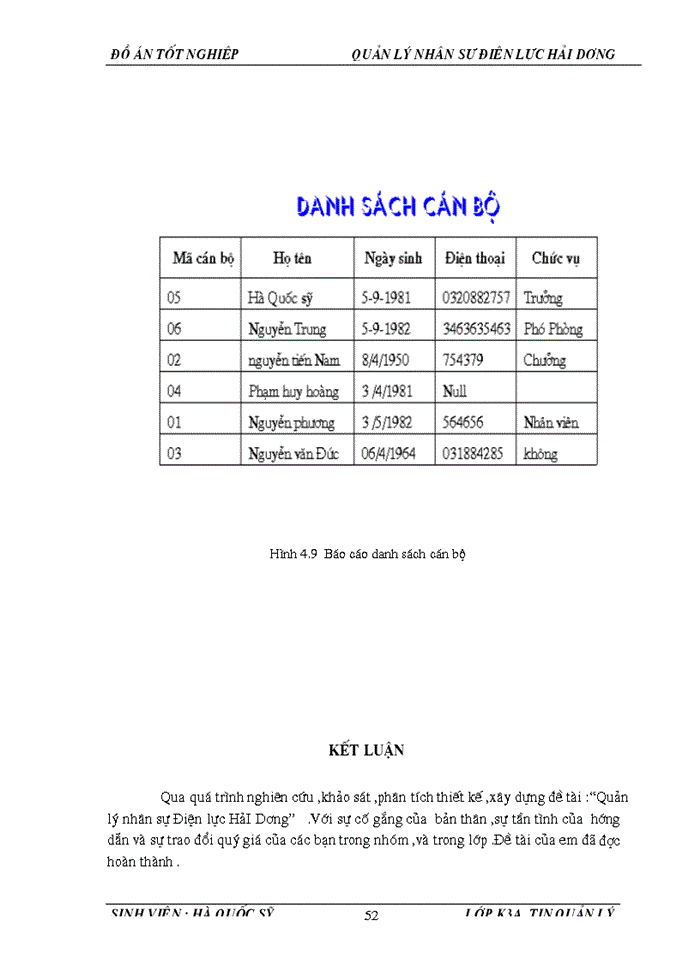 image for page Xây dựng chương trình quản lý  nhân sự  của  Điện lực HảI Dương dựa trên ngôn ngữ lập trình VISUAL BASIC