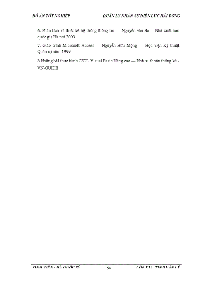 image for page Xây dựng chương trình quản lý  nhân sự  của  Điện lực HảI Dương dựa trên ngôn ngữ lập trình VISUAL BASIC