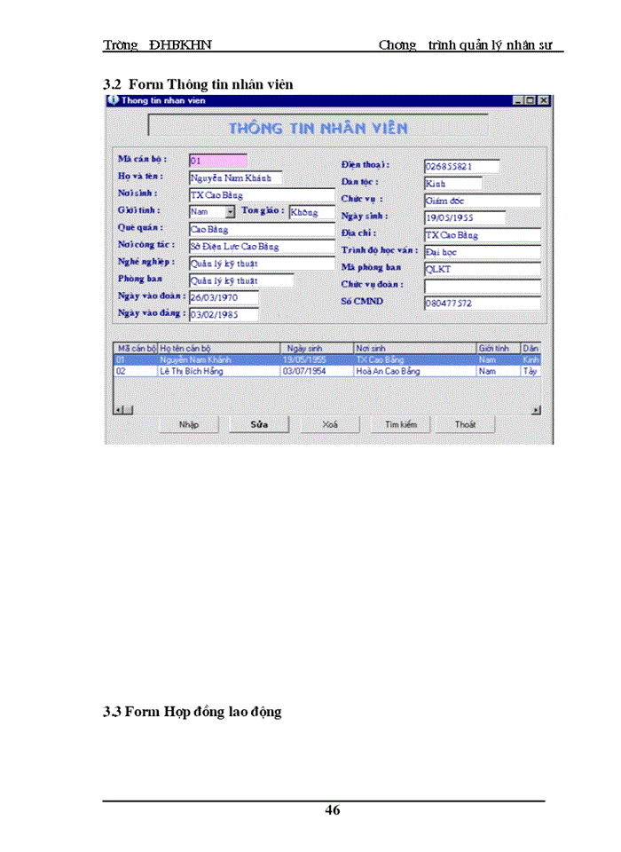 image for page Xây dựng chương trình quản lý  nhân sự  dựa trên ngôn ngữ VISUAL BASIC