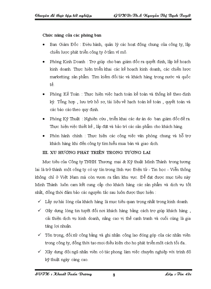 image for page Ứng dụng ASP xây dựng Website Công ty TNHH Thương mại & Kỹ thuật Minh Thành