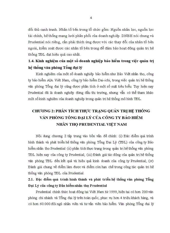 image for page Tăng cường quản trị hệ thống văn phòng tổng đại lý của công ty bảo hiểm nhân thọ PRUDENTIAL VIỆT NAM