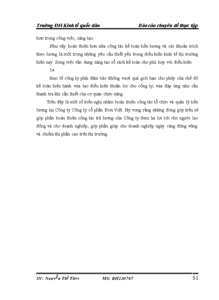 image for page Hoàn thiện kế toán tiền lương và các khoản trích theo tiền lương tại Công ty cổ phần Đon Việt