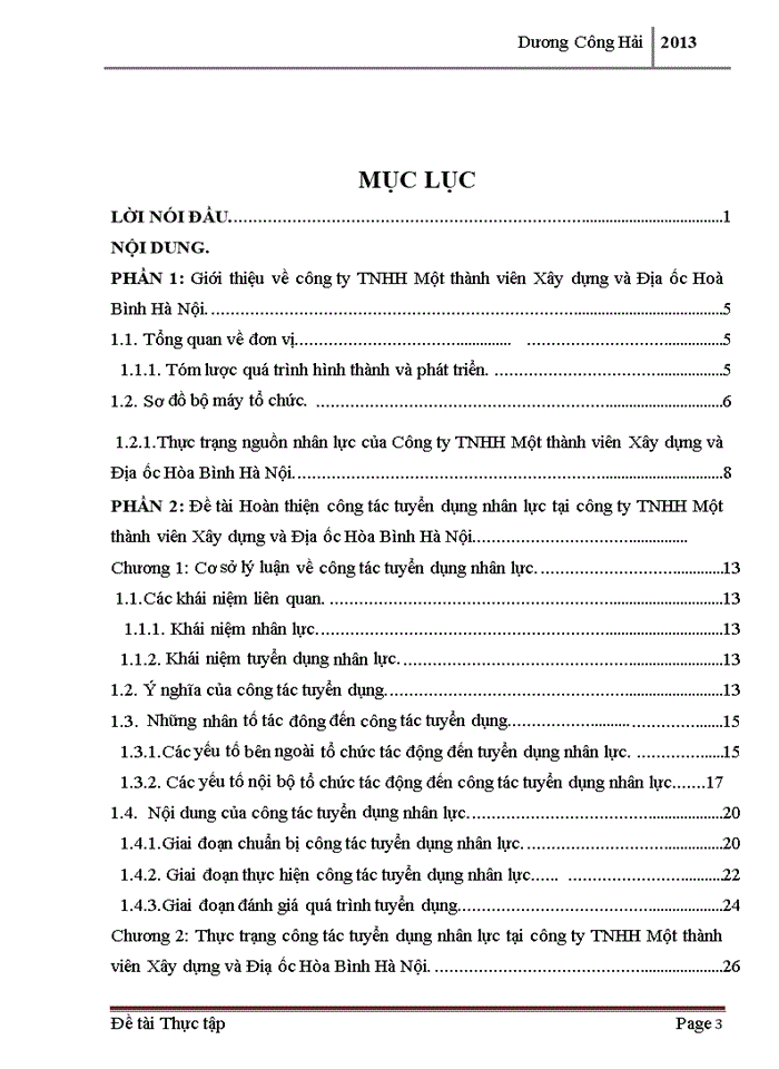 image for page Hoàn thiện công tác tuyển dụng nhân lực tại công ty TNHH Một thành viên Xây dựng và Địa ốc Hòa Bình Hà Nội