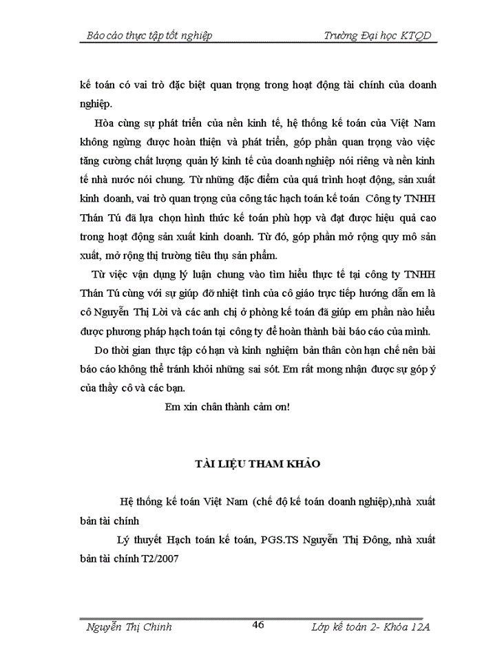 image for page Tổng quan về đặc điểm kinh tế-kỹ thuật và bộ máy hoạt động sản xuất kinh doanh của công ty trách nhiệm hữu hạn thán tú