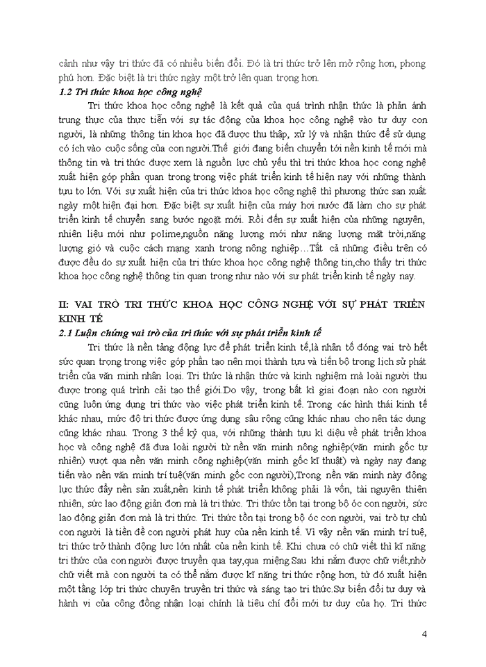 image for page Luận chứng vai trò của tri thức khoa học – công nghệ với sự phát triển kinh tế theo hướng công nghiệp hóa, hiện đại hóa ở Việt Nam