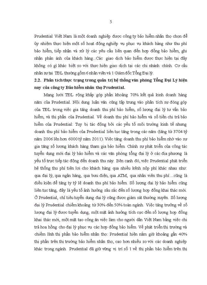 image for page Tăng cường quản trị hệ thống văn phòng tổng đại lý của công ty bảo hiểm nhân thọ PRUDENTIAL VIỆT NAM