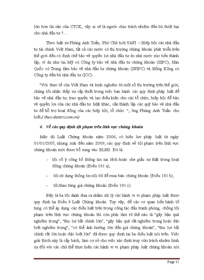 image for page Nhà đầu tư trên thị trường chứng khoán và yêu cầu bảo vệ nhà đầu tư