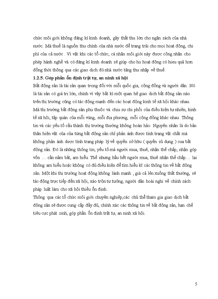 image for page Hoạt động môi giới bất động sản tại sàn giao dịch bất động sản Việt Nam