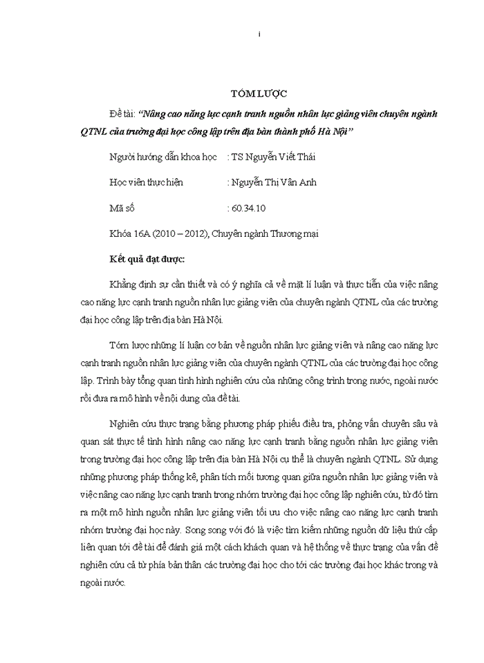 image for page Nâng cao năng lực cạnh tranh nguồn nhân lực giảng viên chuyên ngành QTNL của trường đại học công lập trên địa bàn thành phố Hà Nội