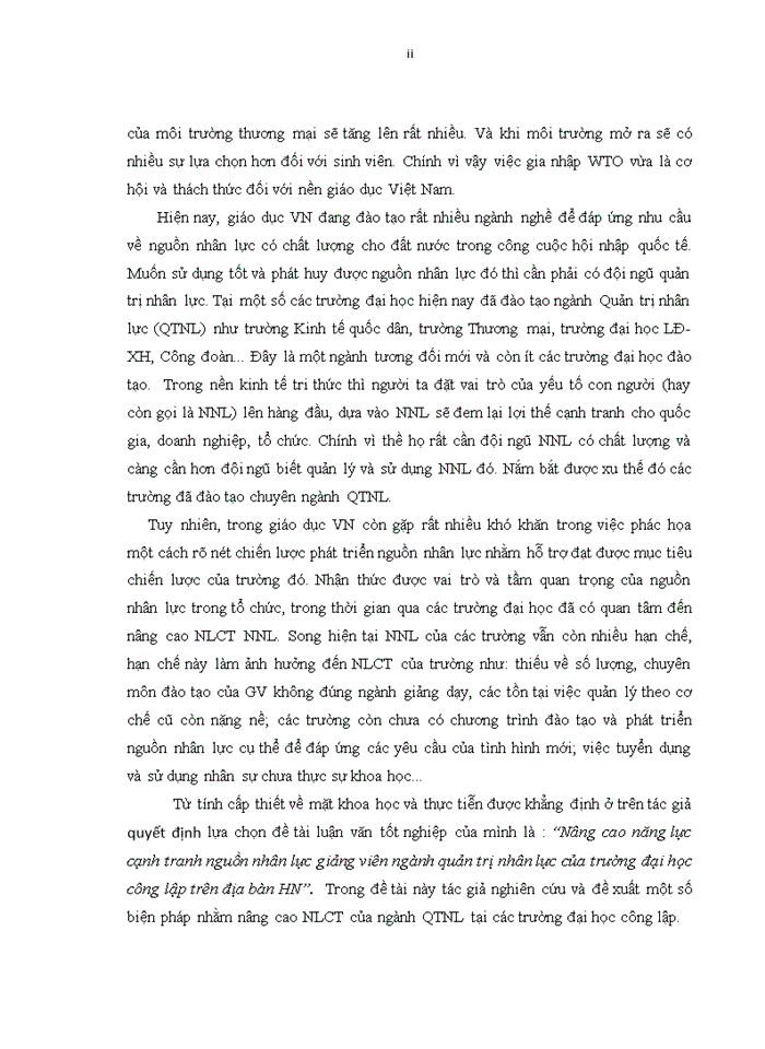 image for page Nâng cao năng lực cạnh tranh nguồn nhân lực giảng viên chuyên ngành QTNL của trường đại học công lập trên địa bàn thành phố Hà Nội