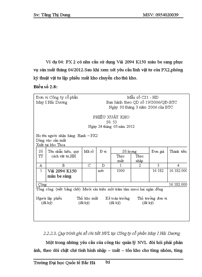image for page Hoàn thiện kế toán nguyên vật liệu tại công ty cổ phần may I HẢI DƯƠNG
