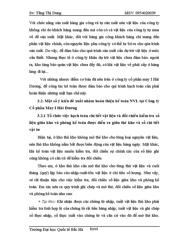 image for page Hoàn thiện kế toán nguyên vật liệu tại công ty cổ phần may I HẢI DƯƠNG