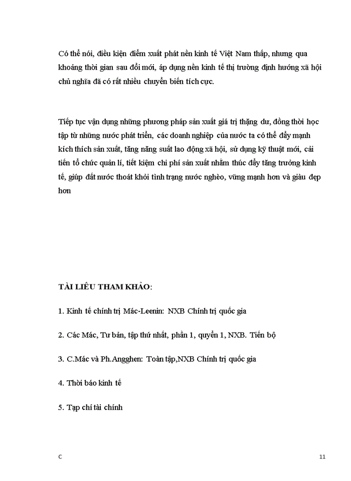 image for page Lí luận về giá trị thặng dư,vận dụng lí luận này trong việc nâng cao hiệu quả nền kinh tế thị trường