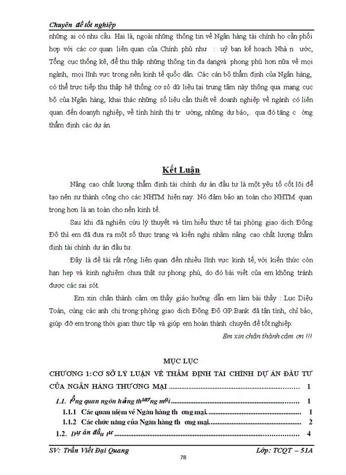 image for page CƠ SỞ LÝ LUẬN VỀ THẨM ĐỊNH TÀI CHÍNH DỰ ÁN ĐẦU TƯ CỦA NGÂN HÀNG THƯƠNG MẠI